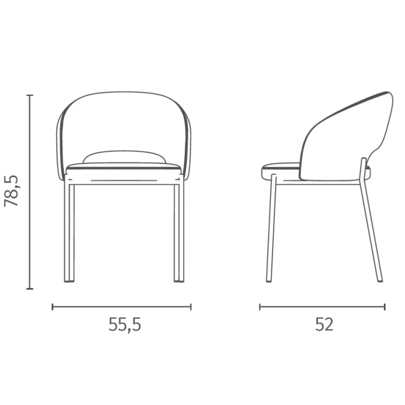 Sedia GRETA - STONES