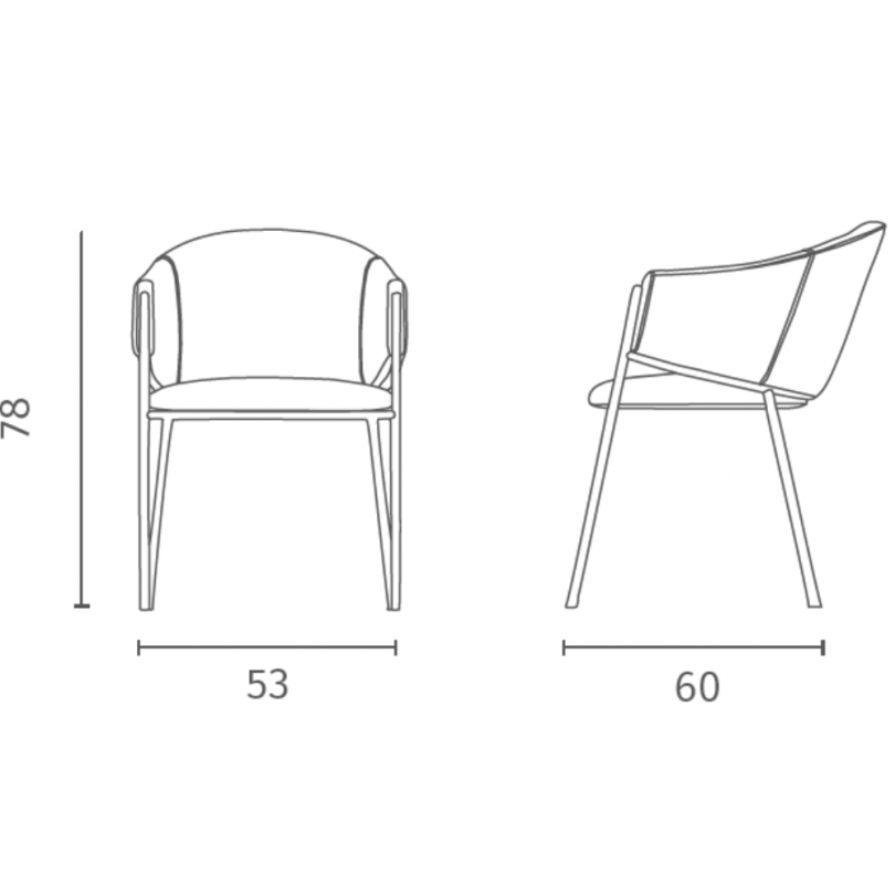 Sedia MEDEA - STONES