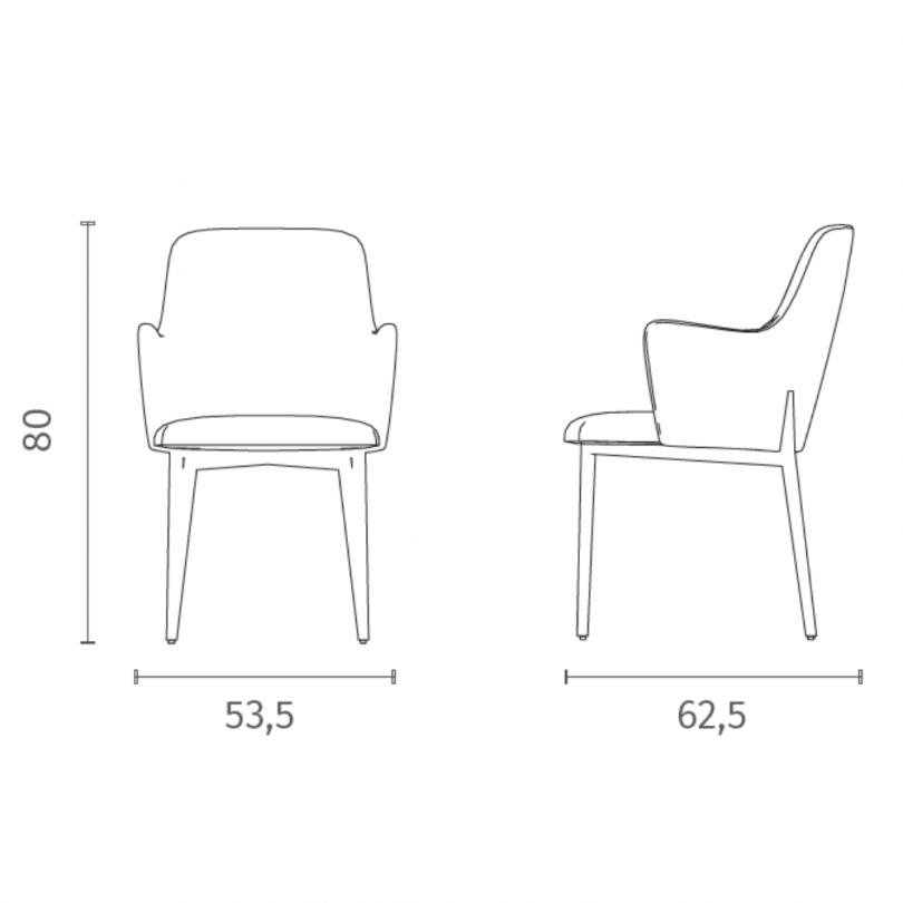 Sedia SOPHIA - STONES
