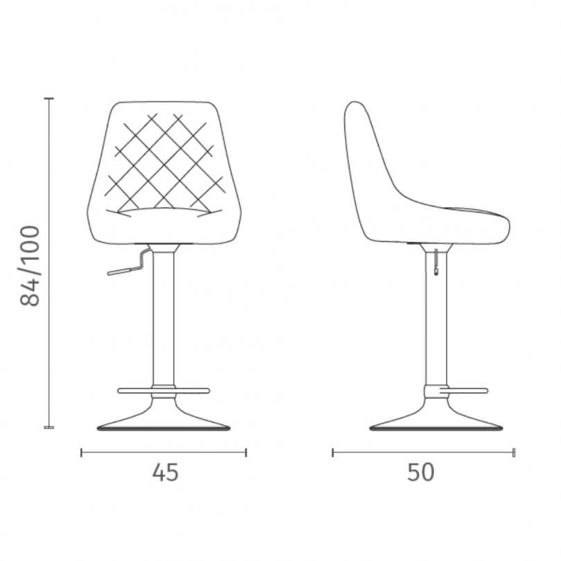 Sgabello regolabile MAX - STONES