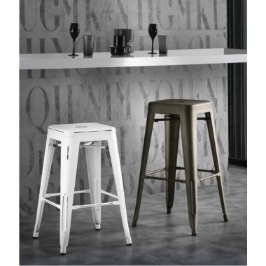 Sgabello Route 66 Stool H74 naturale art. 590/7 - La seggiola
