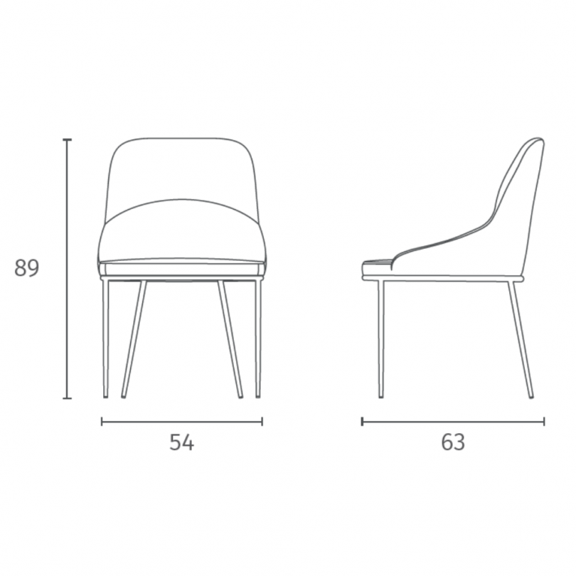 Sedia GINEVRA - STONES