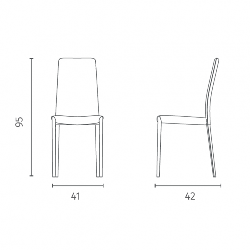 Sedia KITTY - STONES