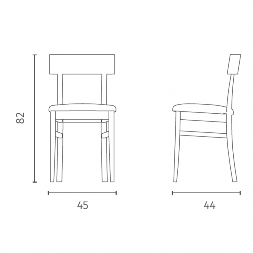Sedia MONACO - STONES