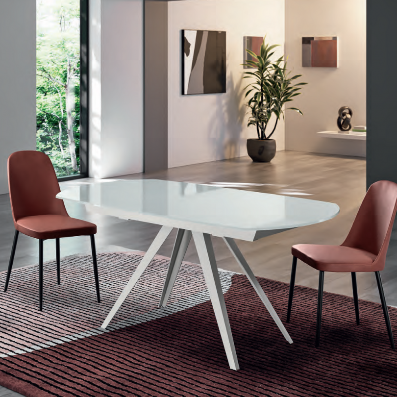 Tavolo KYOTO 120 in vetro - STONES Tavolo KYOTO 120 in vetro - STONES