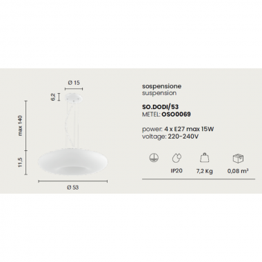 Lampada sospesa DODI -... 2
