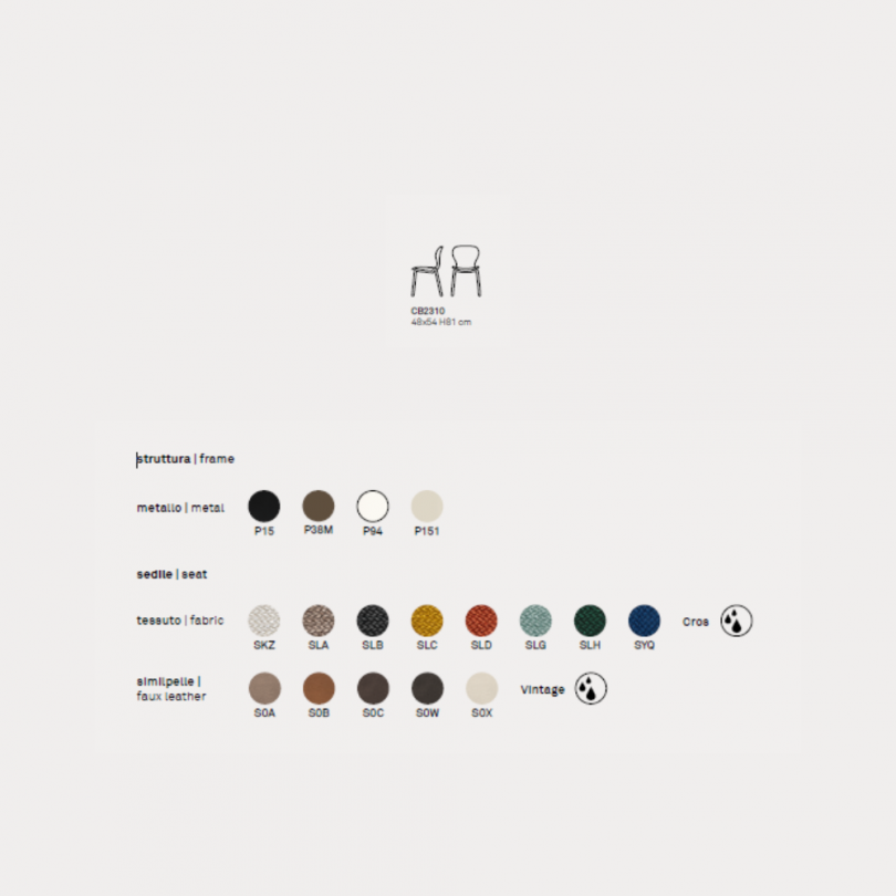 Sedia OPS CB2310 - CONNUBIA Sedia OPS CB2310 - CONNUBIA