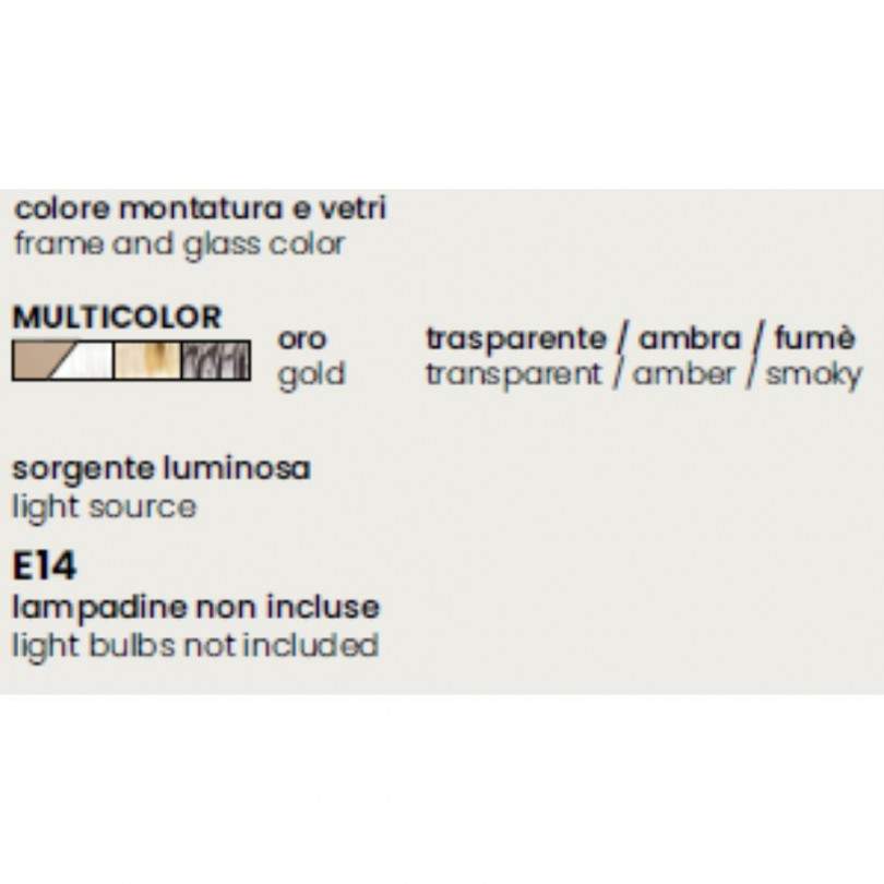 Lampada sospesa ODETTE COLORS - Ondaluce