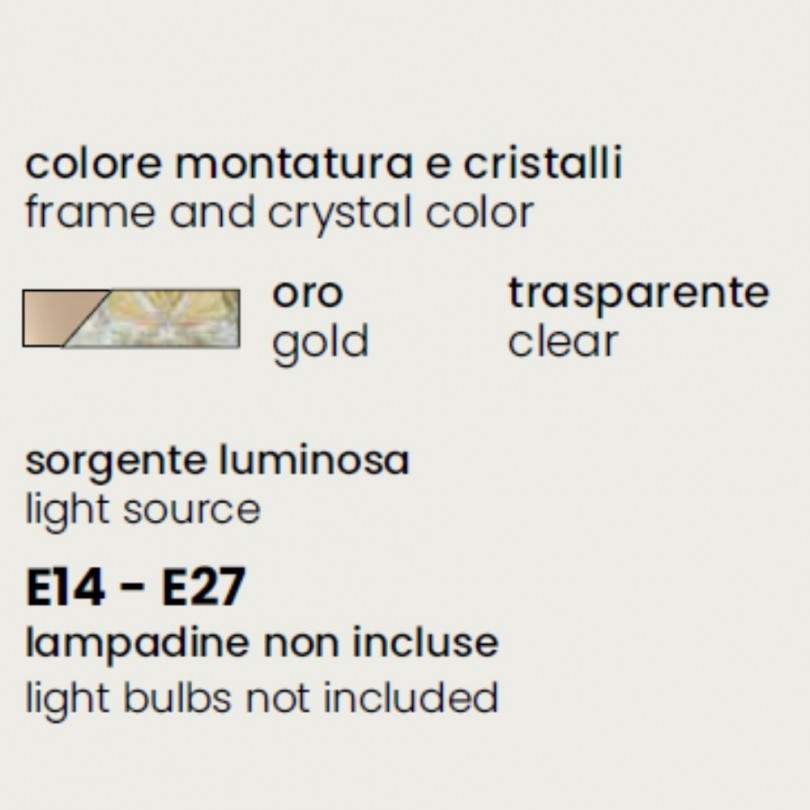 Lampada a parete ROXANNE - Ondaluce Lampada a parete ROXANNE - Ondaluce