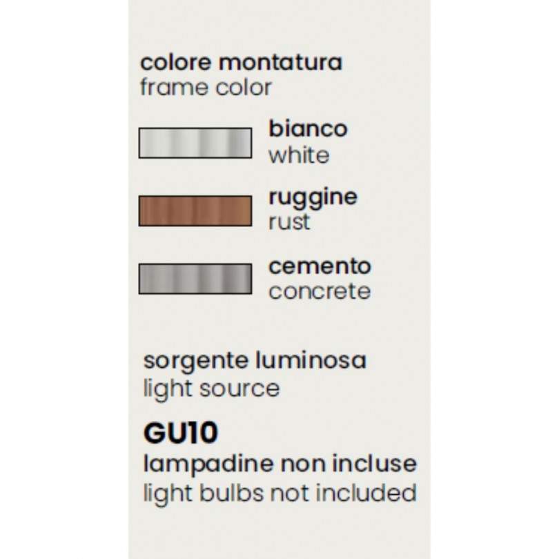 Lampada a parete BETON - Ondaluce