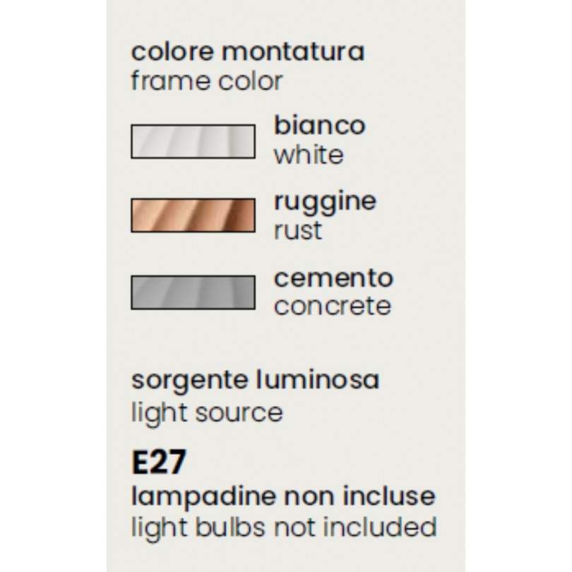 Lampada sospesa CONCRETE - Ondaluce