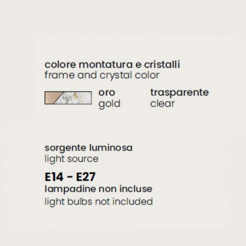 Lampadario MARIA TERESA T4 - Ondaluce