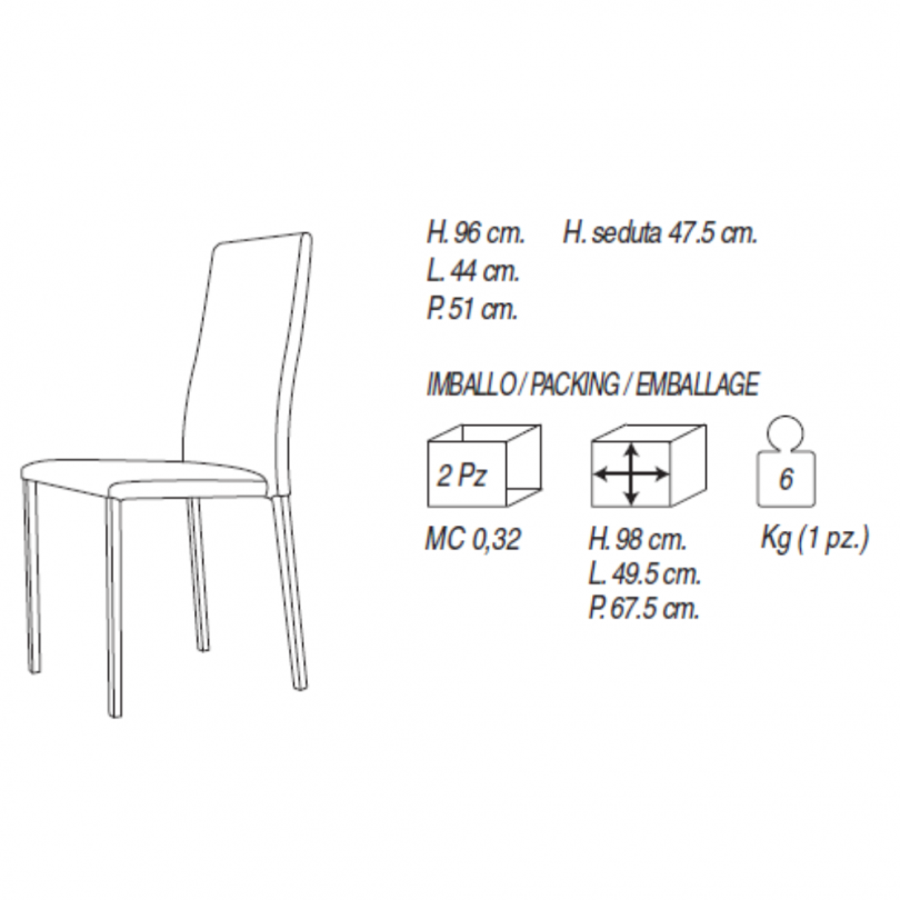 Sedia BERNA - LA PRIMAVERA