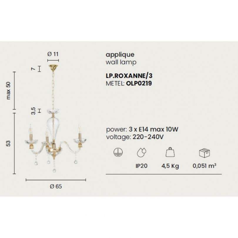 Lampadario ROXANNE - Ondaluce