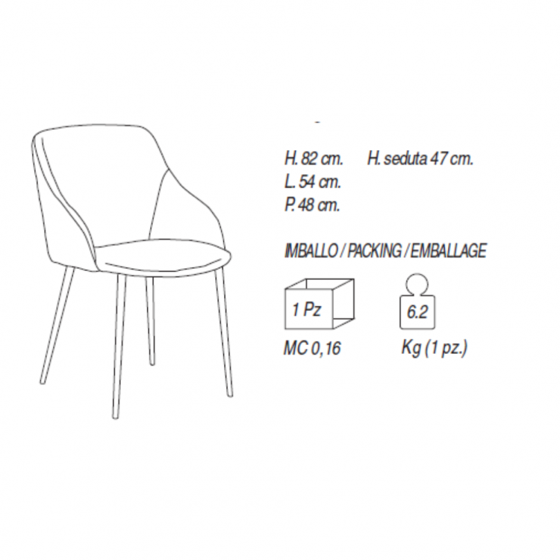 Sedia TORONTO - LA PRIMAVERA