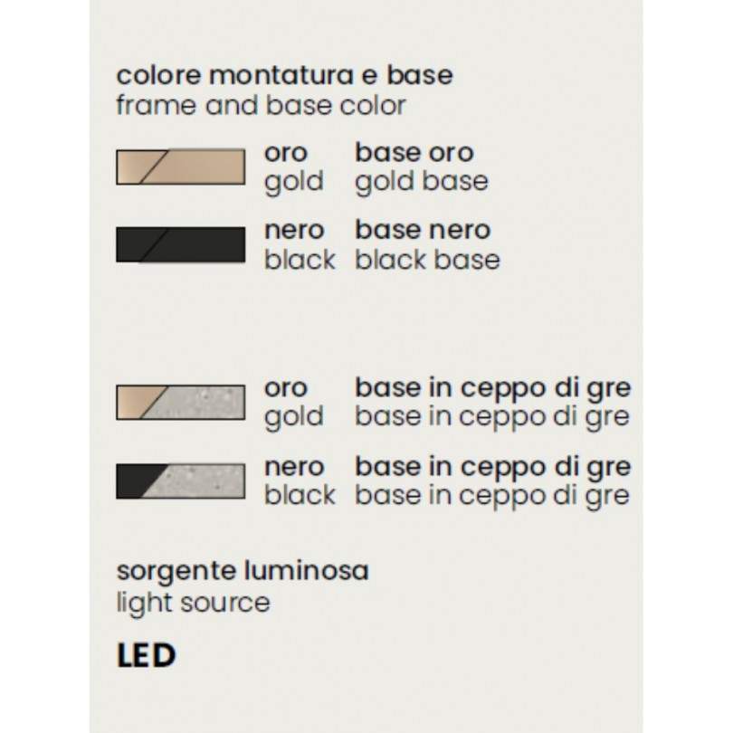 Lampada da terra RUNE- Ondaluce