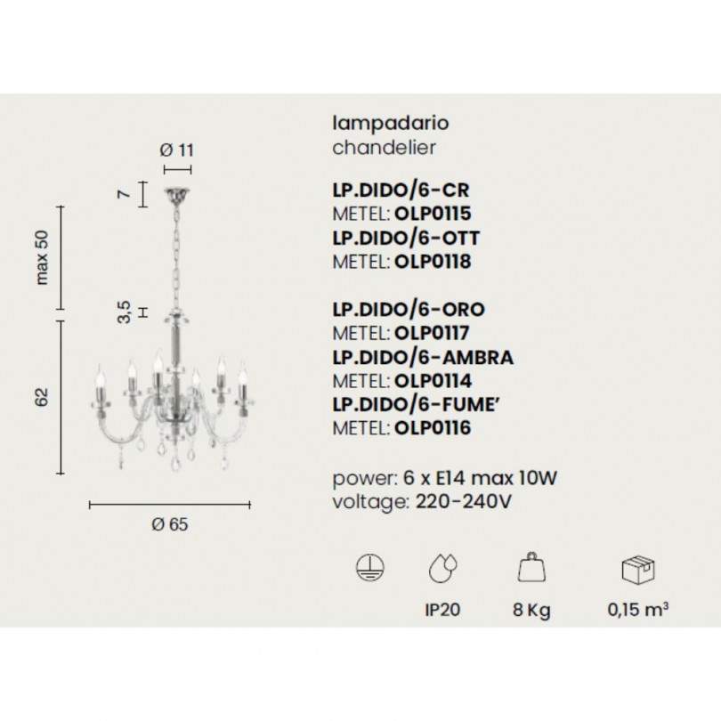 Lampadario DIDO - Ondaluce