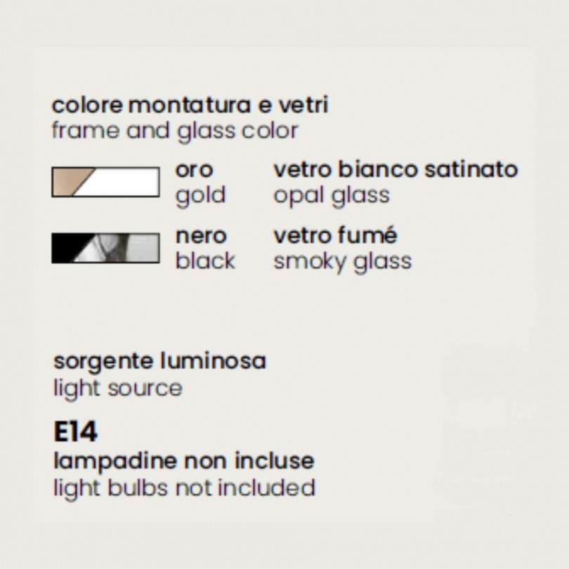 Lampada a parete JEWEL - Ondaluce