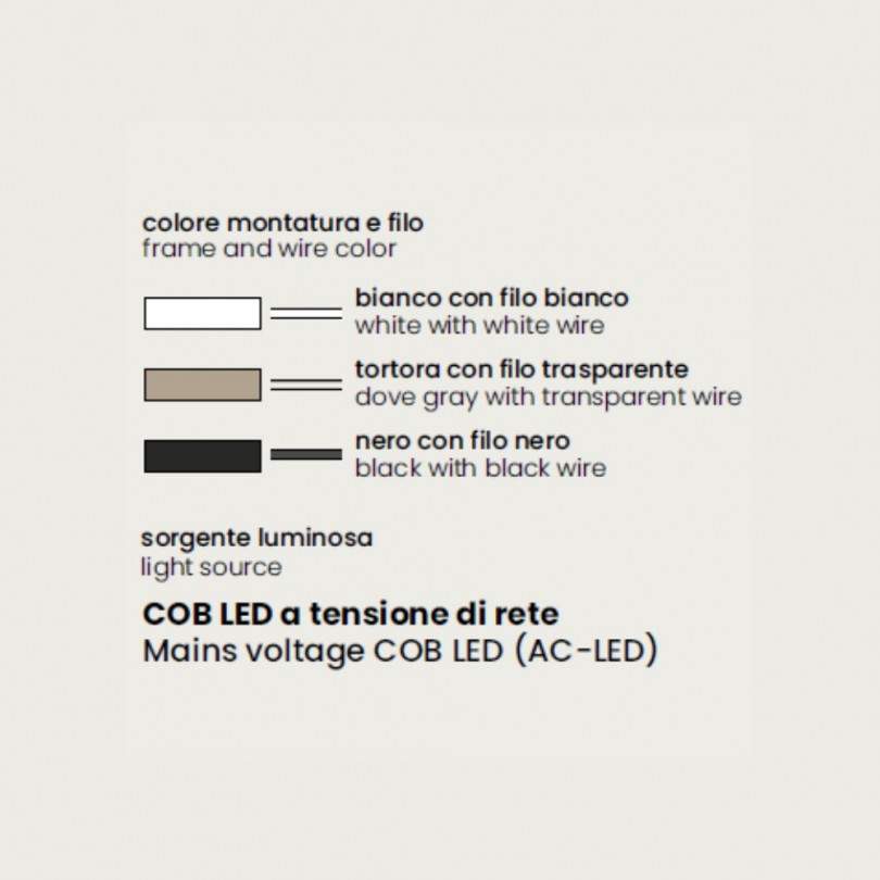 Lampada sospesa TUBE - Ondaluce