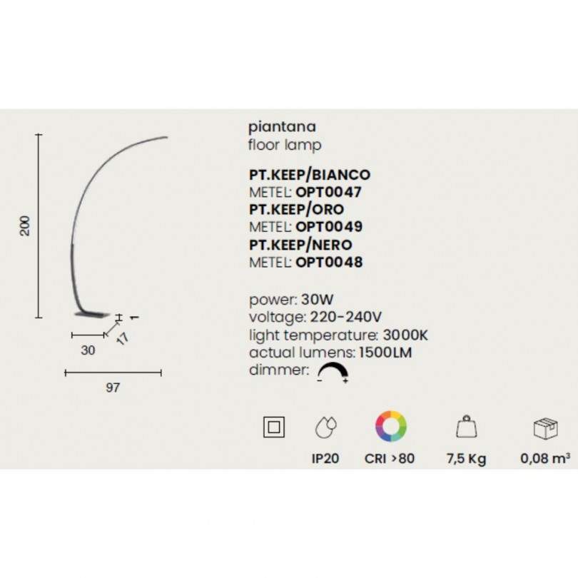Piantana KEEP - Ondaluce Piantana KEEP - Ondaluce