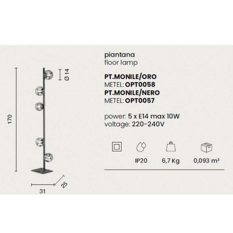 Piantana MONILE - Ondaluce