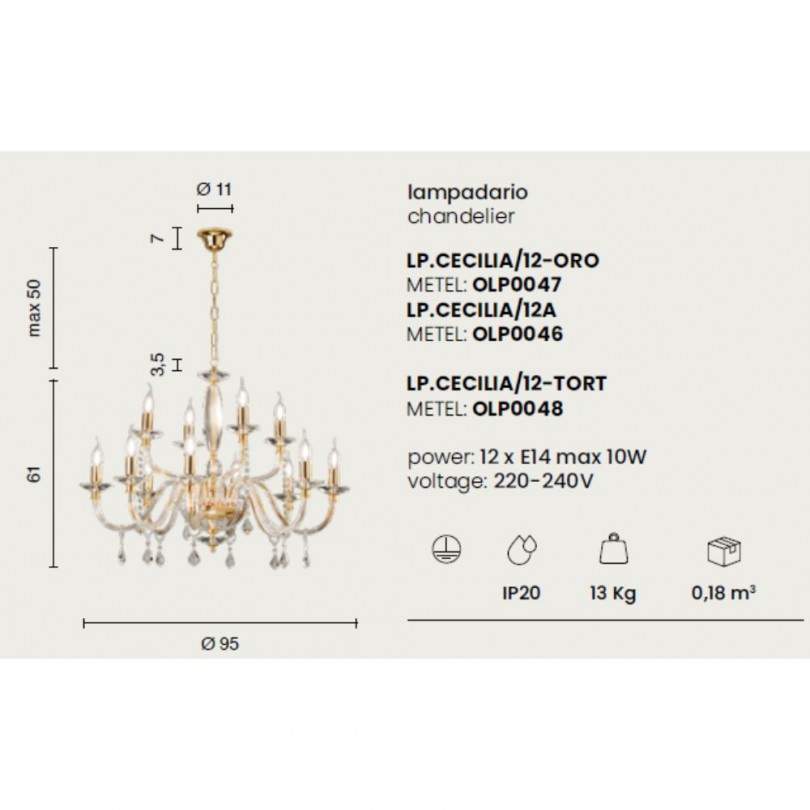 Lampadario CECILIA - Ondaluce