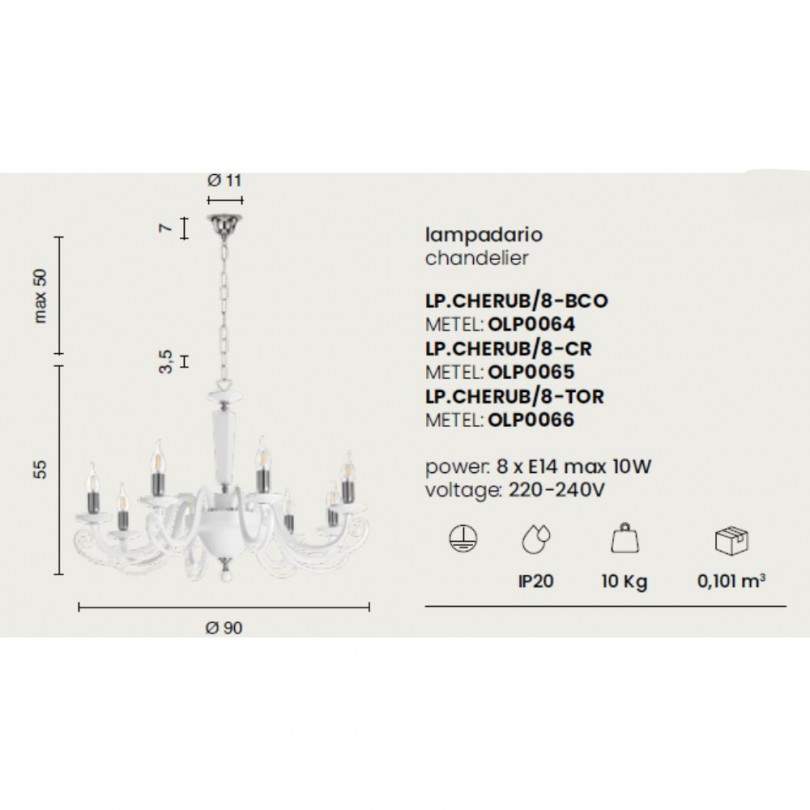 Lampadario CHERUBINI - Ondaluce Lampadario CHERUBINI - Ondaluce