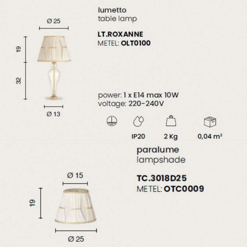 Lumetto ROXANNE - Ondaluce