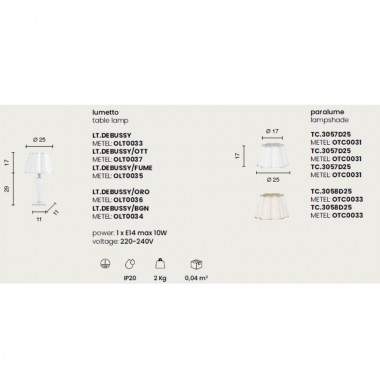 Lumetto DEBUSSY - Ondaluce 2