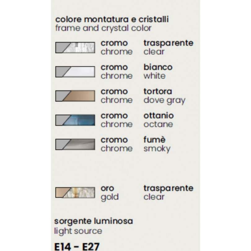 Lampada a parete GALA - Ondaluce Lampada a parete GALA - Ondaluce