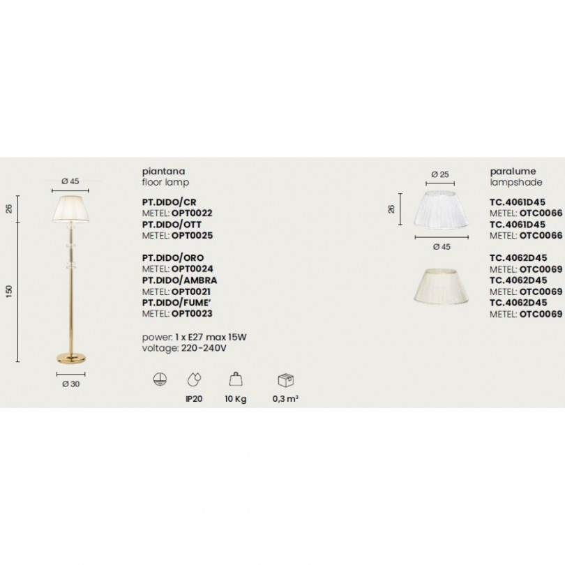 Piantana DIDO - Ondaluce