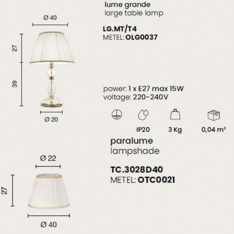 Lumetto MARIA TERESA T4 - Ondaluce