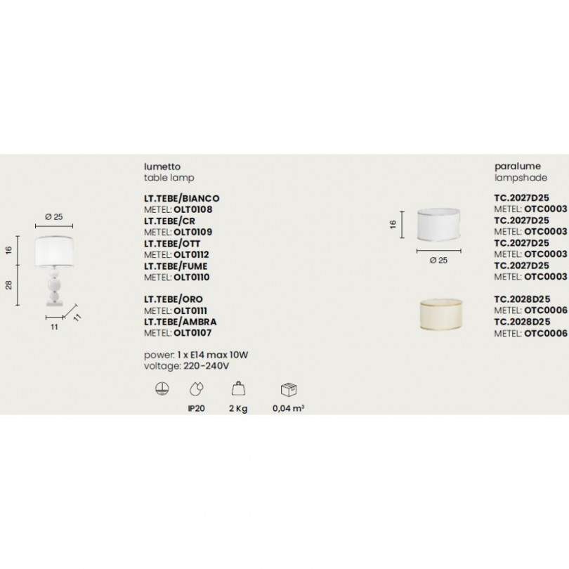 Lumetto TEBE - Ondaluce