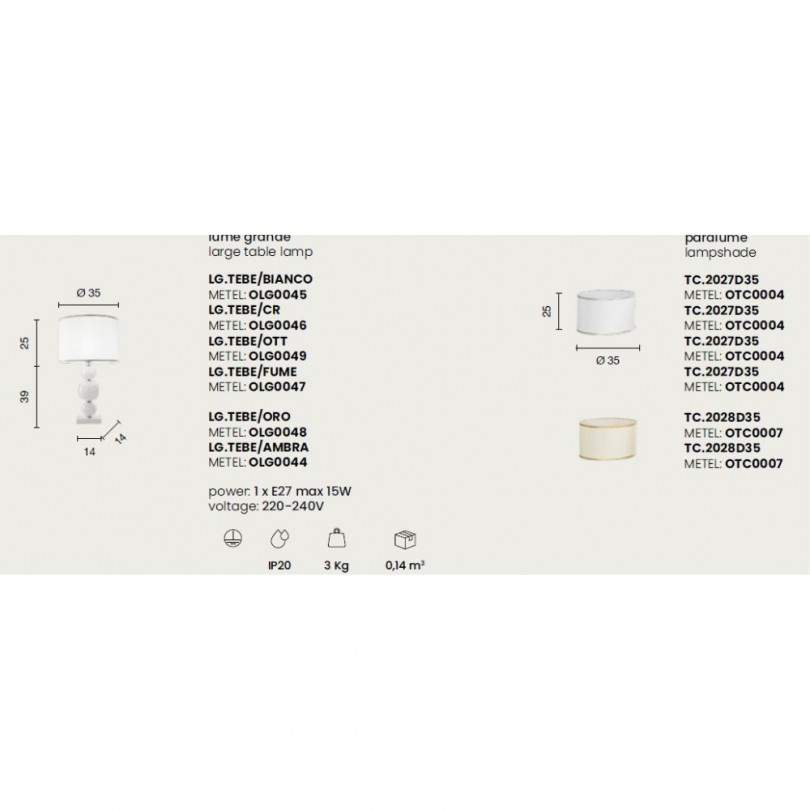 Lumetto TEBE - Ondaluce