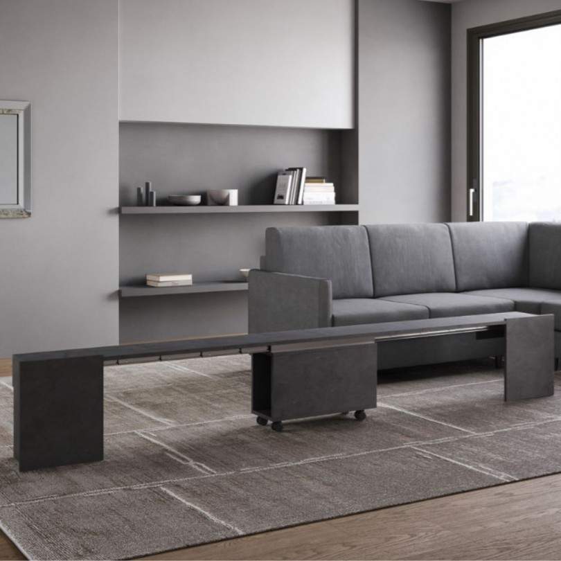 Consolle EVOLVE con panca inferiore-...