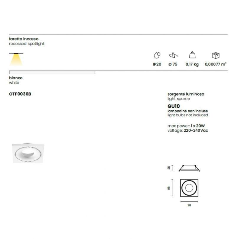 Faretto MINISTRY- Ondatech