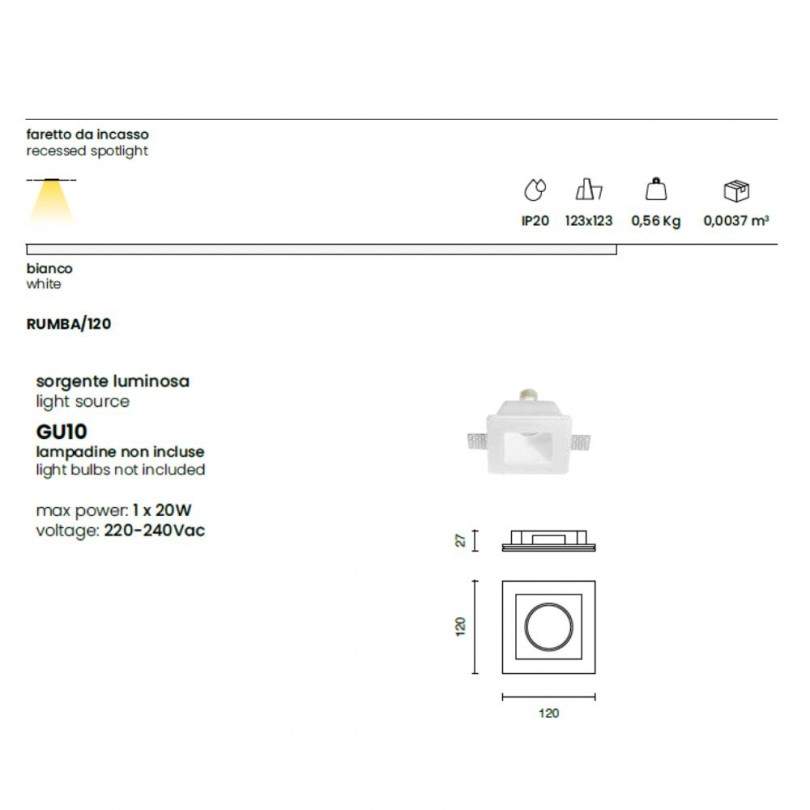 Faretto RUMBA- Ondatech