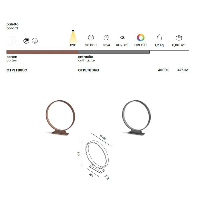 Lampada da terra MIRTA- Ondatech