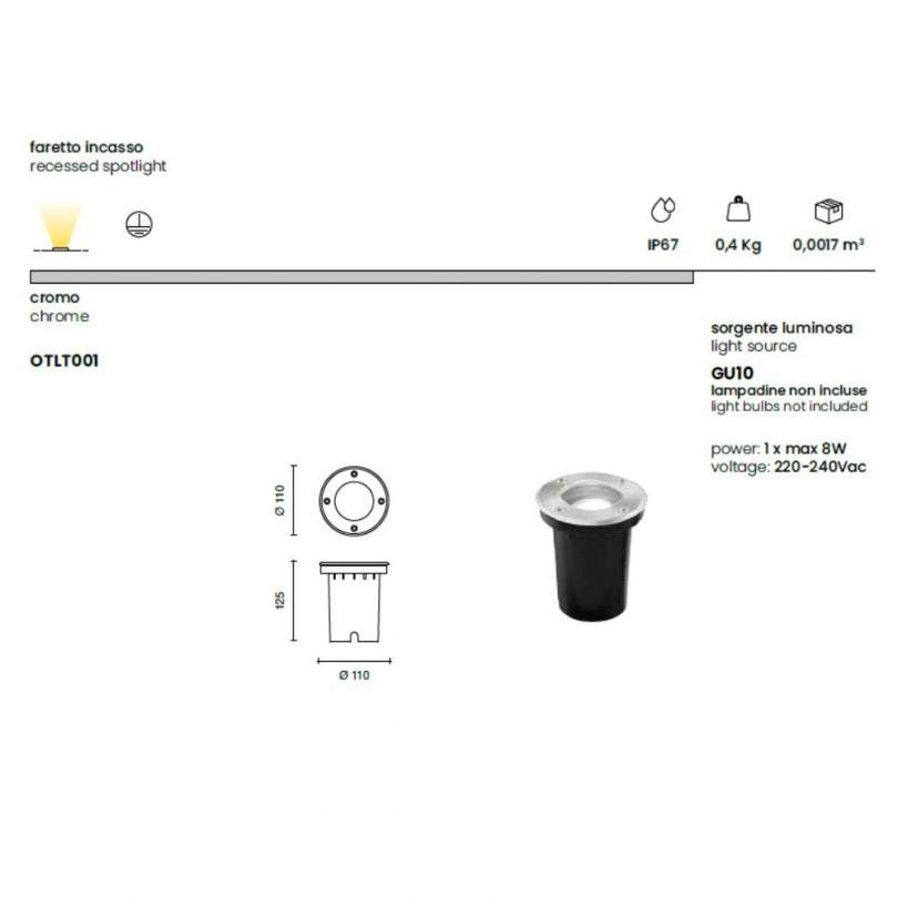 Faretto FLOOR ROUND- Ondatech
