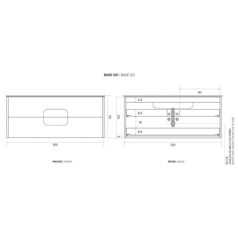 Mobile bagno ARCO 120 CM- Modo