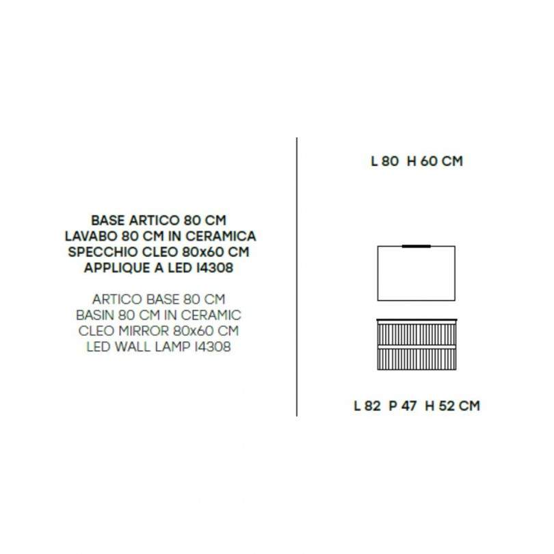 Mobile bagno ARTICO 80 CM- Modo