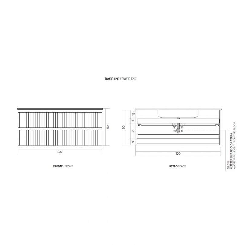 Mobile bagno ARTICO 120 CM- Modo