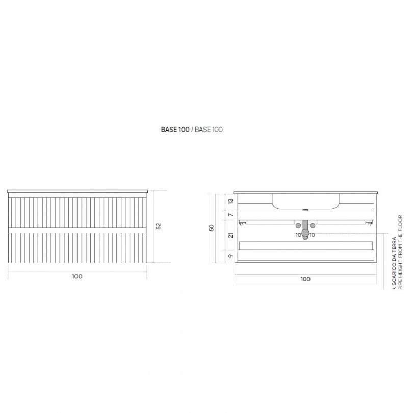 Mobile bagno ARTICO4 100 CM- Modo Mobile bagno ARTICO4 100 CM- Modo