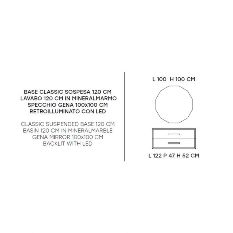 Mobile bagno CLASSIC1 120 CM- Modo