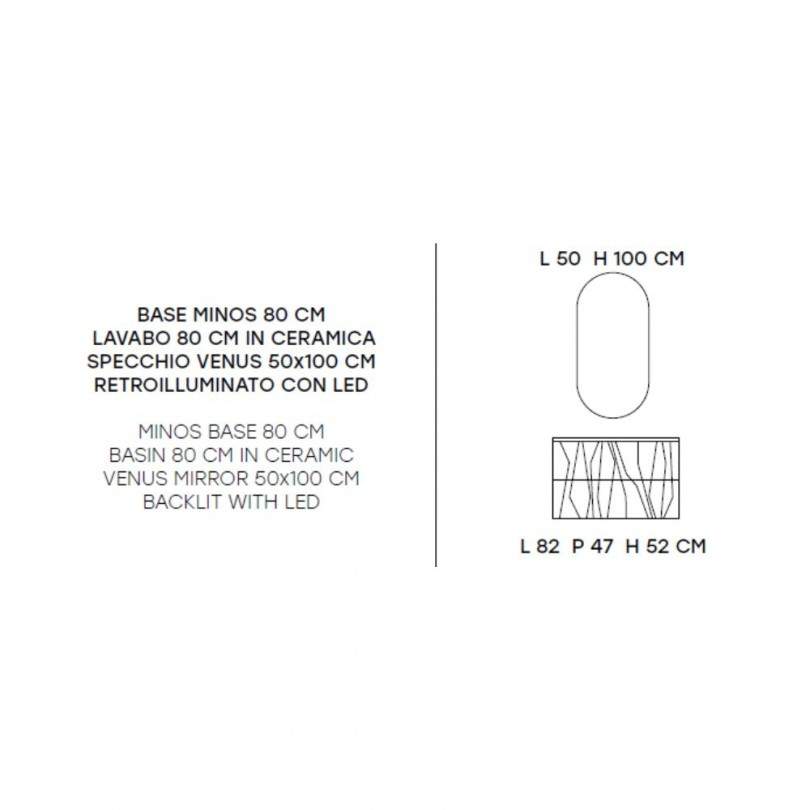 Mobile bagno MINOS 80 CM- Modo