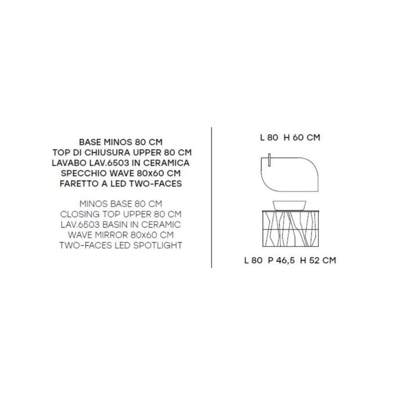 Mobile bagno MINOS1 80 CM- Modo