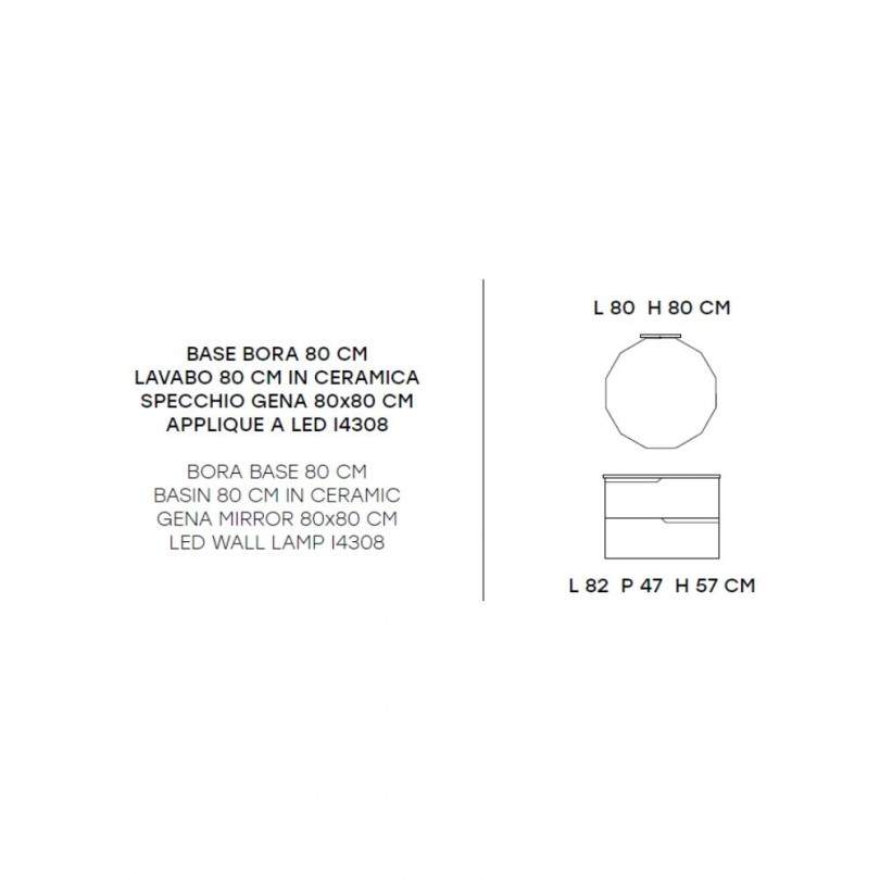 Mobile bagno BORA1 80 CM- Modo