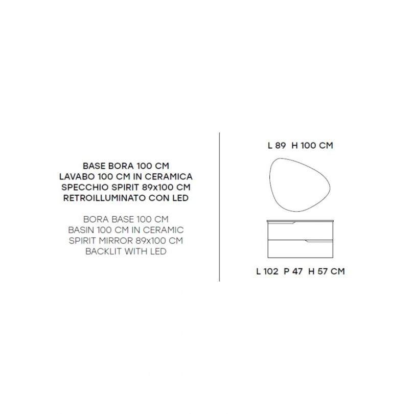 Mobile bagno BORA2 100 CM- Modo