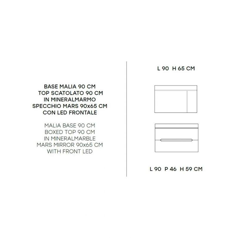 Mobile bagno MALIA 90 CM- Modo