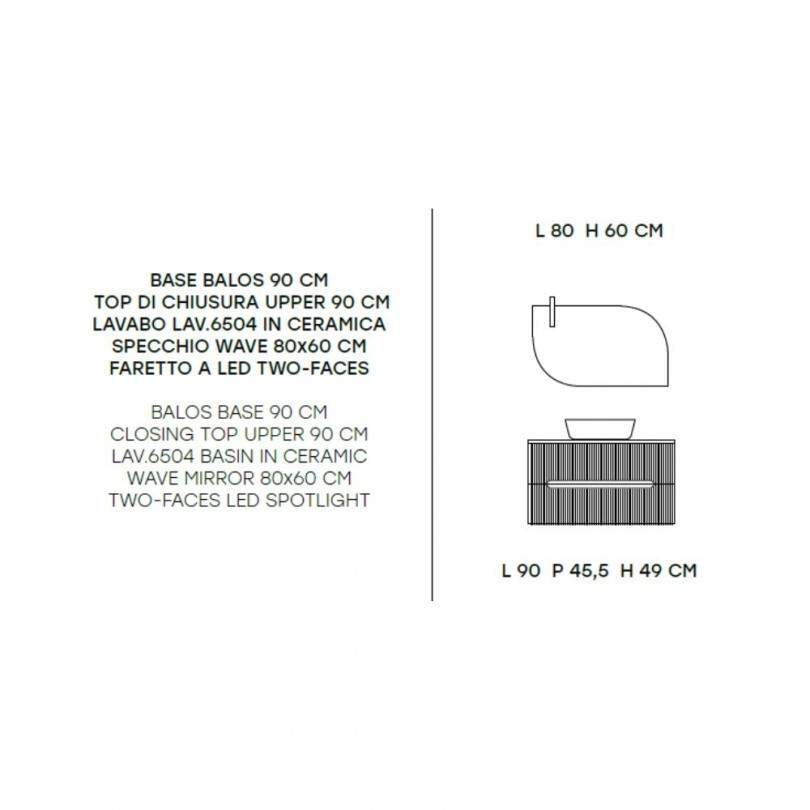 Mobile bagno BALOS 90 CM- Modo